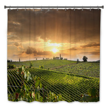 Chianti Vineyard Landscape In Tuscany, Italy Bath Decor 49236361