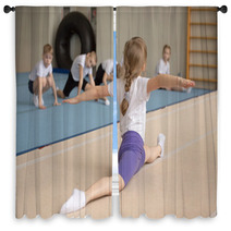 Children Sport Physical Gymnast Gymnastics Window Curtains 121934189