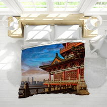 Chinese Ancient Architecture Bedding 62444880