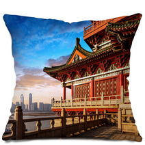 Chinese Ancient Architecture Pillows 62444880