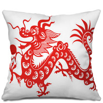 Chinese Dragon. Symbol Of The 2012 Year Pillows 36158708