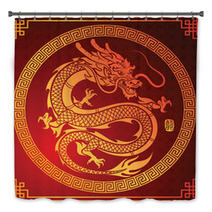 Chinese Dragon Vector Bath Decor 141470783