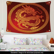 Chinese Dragon Vector Wall Art 141470783