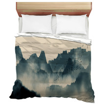 Chinese Ink And Water Landscape Painting Bedding 191816582