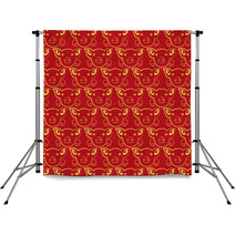 Chinese New Year Pattern Background Year Of The Pig Backdrops 209993832