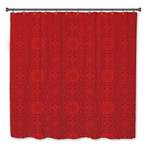 Chinese Red Background Bath Decor 50362392