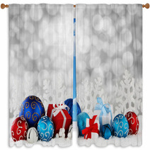 Christmas Background Window Curtains 69104890