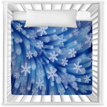 Christmas Blue Background: Firework Of Snowflakes Nursery Decor 58554850