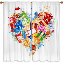 Christmas Gift Window Curtains 10322330