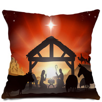 Christmas Nativity Scene Pillows 56474484