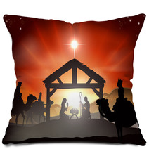 Christmas Nativity Scene Pillows 57987068