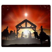 Christmas Nativity Scene Rugs 57987068