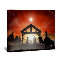 Christmas Nativity Scene Wall Art 57987068