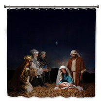 Christmas Nativity Scene With Three Wise Men Bath Decor 6125812