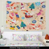 Christmas Pattern Wall Art 60069938