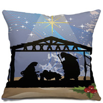 Christmas Poster Clip Art Pillows 45224406