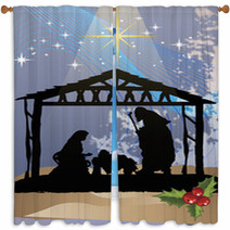 Christmas Poster Clip Art Window Curtains 45224406