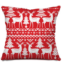 Christmas Seamless Pattern Pillows 56028095