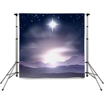 Christmas Star Of Bethlehem Nativity Backdrops 56318122