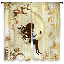Christmas Story Gold Window Curtains 27737874