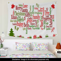 Christmas Word Cloud Wall Art 58729421