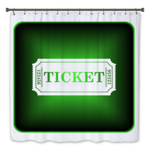 Cinema Ticket Icon Bath Decor 71197318