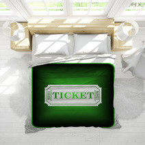 Cinema Ticket Icon Bedding 71197318