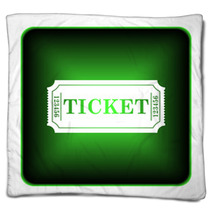 Cinema Ticket Icon Blankets 71197318