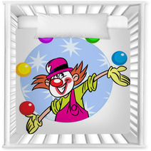 Circus Clown With Balls Nursery Decor 58517682