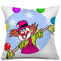 Circus Clown With Balls Pillows 58517682