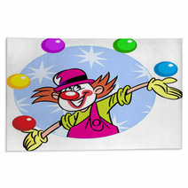 Circus Clown With Balls Rugs 58517682