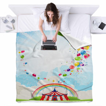 Circus Festive Background Blankets 53695810