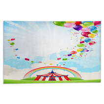 Circus Festive Background Rugs 53695810