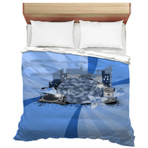 City Music Party Background Bedding 58720874