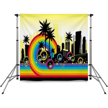 City Musical Rainbow Backdrops 13754295