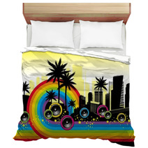 City Musical Rainbow Bedding 13754295