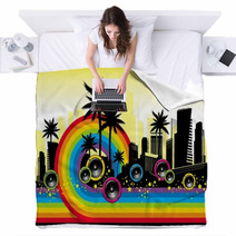 City Musical Rainbow Blankets 13754295
