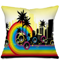 City Musical Rainbow Pillows 13754295