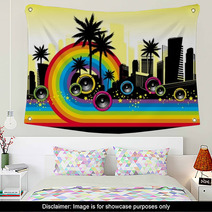 City Musical Rainbow Wall Art 13754295