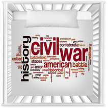 Civil War Word Cloud Nursery Decor 126687392
