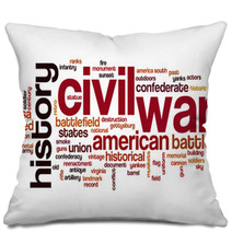 Civil War Word Cloud Pillows 126687392