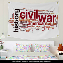 Civil War Word Cloud Wall Art 126687392