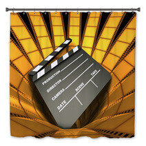Clapboard Surrounded By Films Bath Decor 1357467