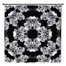 Classic Decorative Seamless Vector Black-and-white Texture Bath Decor 52603192