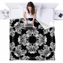 Classic Decorative Seamless Vector Black-and-white Texture Blankets 52603192