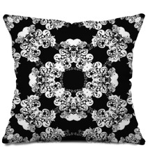 Classic Decorative Seamless Vector Black-and-white Texture Pillows 52603192