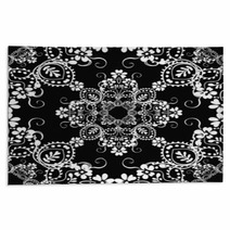 Classic Decorative Seamless Vector Black-and-white Texture Rugs 52603183