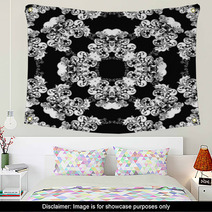 Classic Decorative Seamless Vector Black-and-white Texture Wall Art 52603192