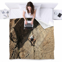 Climbing A Rock Blankets 67981453