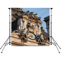 Clock At The Town Hall Of Paris Hotel De Ville Backdrops 51226646